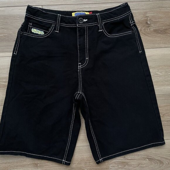 Empyre Denim Black Skate Shorts Inseam 11” - Youth 26 - Picture 1 of 16